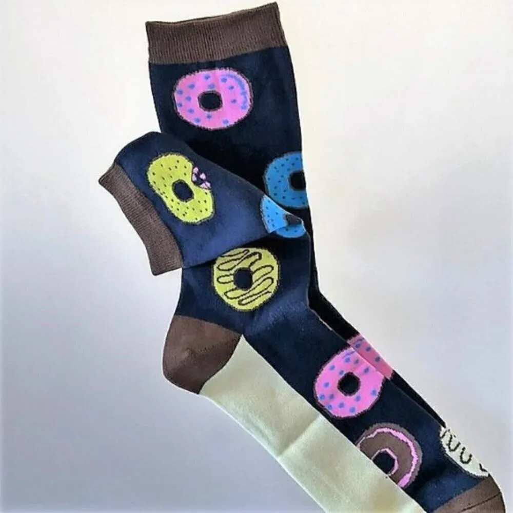 DONUT NOVELTY FUN SOCKS